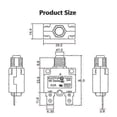 thumbnail image 3 of KUOYUH 88 series 5A 6A 7A 8A 9A 10A 12A 15A 20A 25A 28A Mini Circuit breaker Manual Reset Overload protector switch, 3 of 5