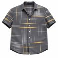 thumbnail image 4 of Zhanqunnn Men's Shirt Short Sleeves Printed Button Down Summer Beach Casual Shirtsd Shirts Mens Tie Mens T Shirts Mens T Shirts Casual, Size L, 4 of 4
