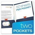 thumbnail image 3 of "High Gloss Laminated Paperboard Folder, 100-Sheet Capacity, 11 X 8.5, Navy, 25/box | Bundle of 10 Boxes", 3 of 6