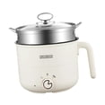 thumbnail image 4 of Olla eléctrica caliente,Olla eléctrica para cocinar ramen con vaporera,Sartén eléctrica multifuncional de 1,8 l para revolver,Olla arrocera eléctrica mini de viaje antiadherente,Olla, 4 of 8