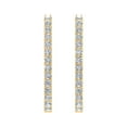 thumbnail image 2 of 2 1/2 Carat Inside Out Diamond Hoop Earrings in 14K Yellow Gold (I1-I2 Clarity), 2 of 3