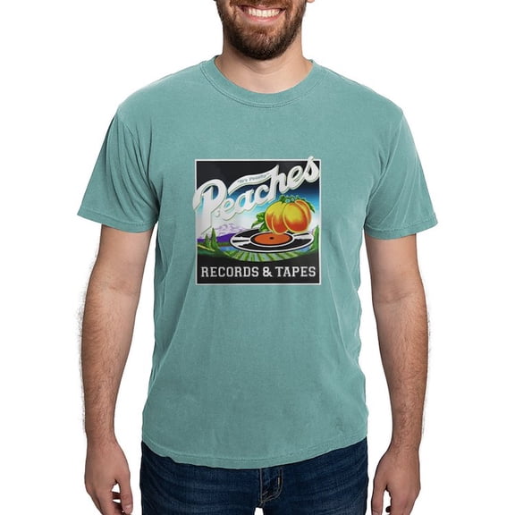 CafePress - Peaches Records And Tapes Logo T Shirt - Mens Comfort Colors Shirt