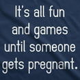 thumbnail image 4 of Maternity Fun and Games Pregnancy T Shirt Cute Novelty Tee, 4 of 7