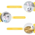 thumbnail image 4 of TERGAYEE Rabbit Ornament,Ceramic Craft Easter Rabbit Figurines Statue Home Layout Decor Desktop Decor Easter Bunny Decorations, 4 of 6