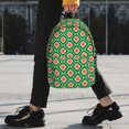 thumbnail image 2 of Lukts 60s and 70s Style Pattern 15 Inch Student Backpack, Waterproof Laptop Backpack with Adjustable Shoulder Straps, Lightweight Travel, Campus Backpack, Unisex, 2 of 6