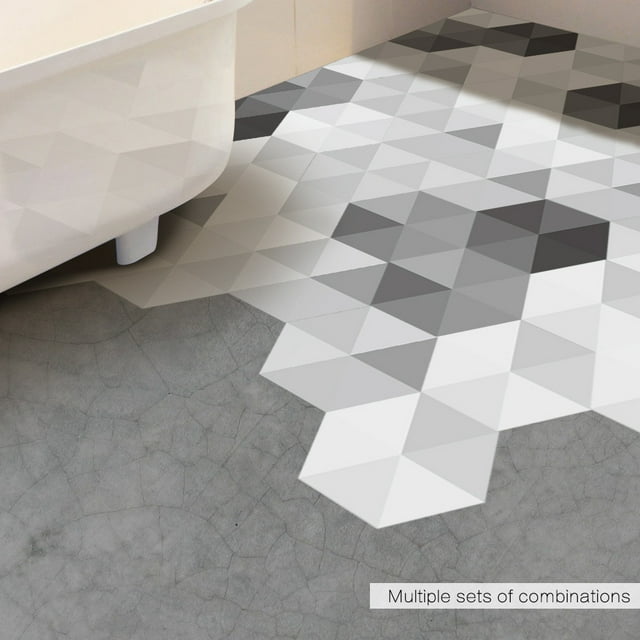 Agiferg Self Adhesive Tile Art Floor Wall Decal Sticker DIY Kitchen Bathroom Decor Vinyl