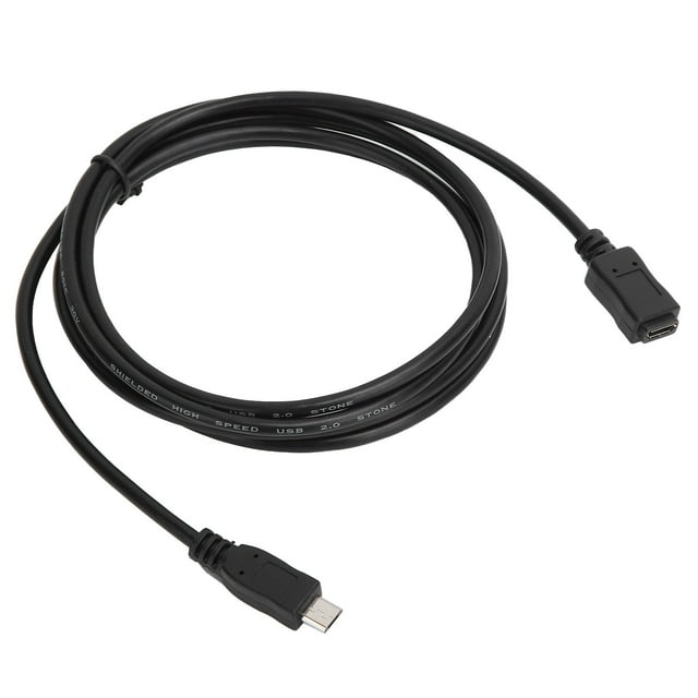 Cordon d'Extension pour Téléphone et Tablette, Micro USB 2.0 Mâle Câble d'Extension Micro USB pour Téléphone Câble d'Extension Micro USB Conception de Calibre Mondial