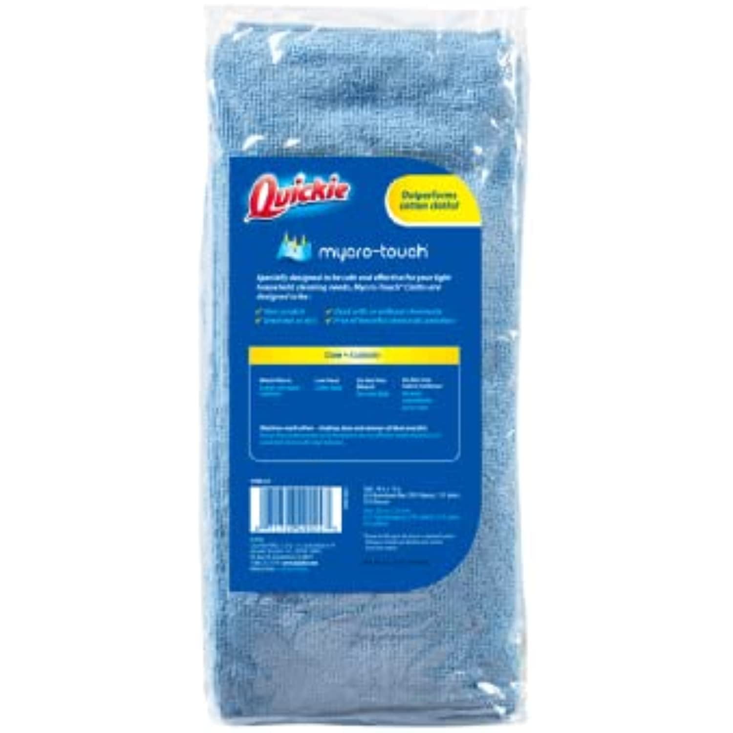  Quickie Microfiber Cleaning Cloth, 14 X 14 in., Blue