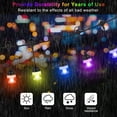 thumbnail image 5 of Changm Outdoor String Lights Waterproof, 46FT Lights with 16 Bluetooth Control Hanging 16 Watts LED Light Bulbs, 5 of 6