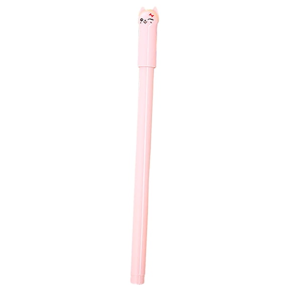 Aoyunhp 1Pc Cute Cat Head Gel Pen,Cute Kawaii Animal Decorative Writing Pen,Gel Pen,Gift Pens Multicolor Christmas Liquid Ink Pens for Office Supplies,Pink