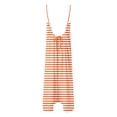 thumbnail image 6 of XIAONU Women's Spaghetti Strap Maxi Dress Striped Print Loose Flowy Casual Summer Beach Sundress, 6 of 7