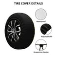 thumbnail image 2 of Logiee Urban Graffiti Scorpion Illustration Print Spare Tire Cover, Universal Wheel Protectors,Waterproof Dust-Proof UV Sun Wheel Tire Cover,Fit for SUV, RV, Travel Trailer, Truck-15 inch, 2 of 6