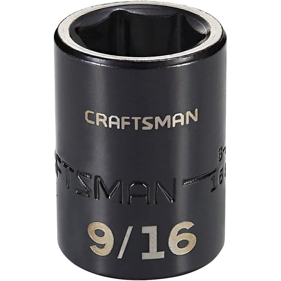CRAFTSMAN Impact Socket, Shallow, SAE, 3/8 in. Drive, 9/16 in. (CMMT15835)