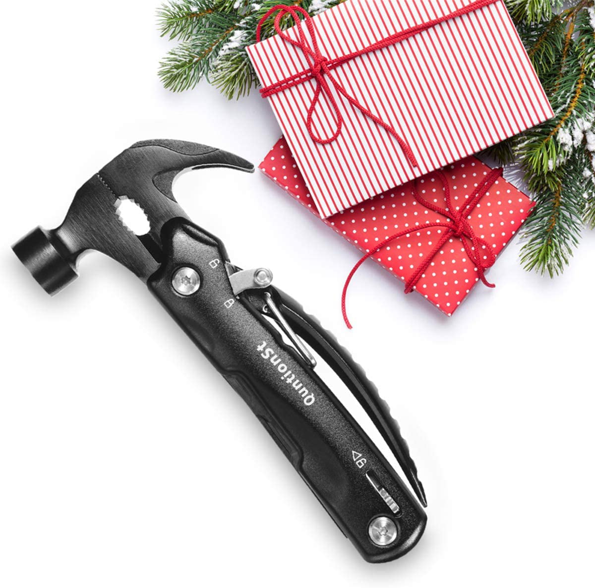 Father's Day Gifts for Dad, IFKOO Hammer 12 in1 Multitool, Gifts for Men Him,  Gifts for Dad Who Have Everything, Gifts for Dad Who Want Nothing, Small  Gadget for Dad Men 