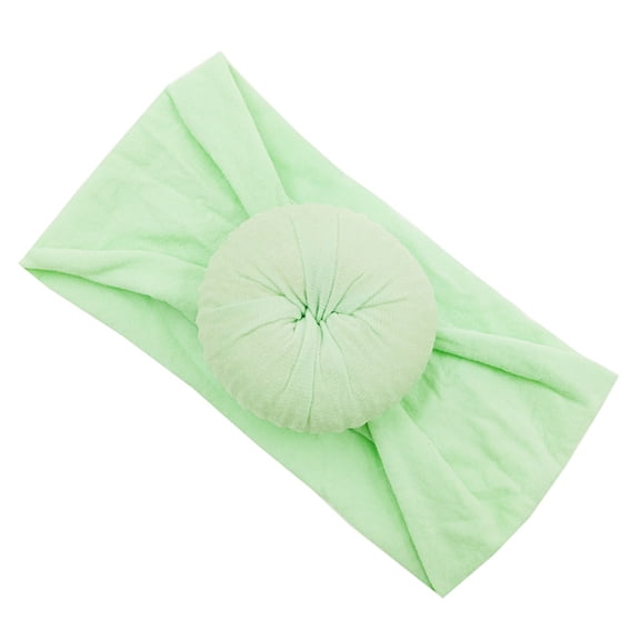 XEGLSBU Bows for Girls 8inch Toddler Baby Girls Solid Headband Hair Band for Hair Bows for Girls 6-10 Light Green One Size