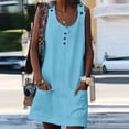 thumbnail image 2 of asddcavvf Dresses for Women Summer Women's Button Front Dress With Pockets | & Versatile for Everyda, 2 of 5