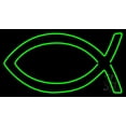 thumbnail image 1 of Christian LED Neon Sign 13" Tall x 24" Wide - inches Black Square Cut Acrylic Backing, with Dimmer - Premium built indoor Sign for Home décor, Event, Religious place, Store interior, Office., 1 of 7