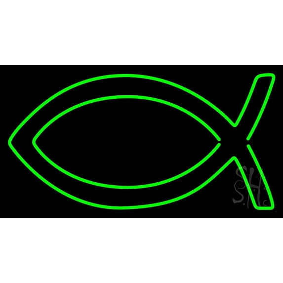 Christian LED Neon Sign 13" Tall x 24" Wide - inches Black Square Cut Acrylic Backing, with Dimmer - Premium built indoor Sign for Home décor, Event, Religious place, Store interior, Office.