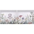thumbnail image 3 of GZHJMY 36 Inch Length Kitchen Curtains Watercolor Wildflowers 2 Panels Half Window Sheer Curtains Rod Pocket Farmhouse Short Drapes for Bathroom Cafe Basement Home Decor, 3 of 7