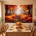 thumbnail image 6 of Halloween Sale Clearance!Fall Decorations for Home, 2 Styles Fall Forest Paths BackdropBanner AutumnPumpkin Maple Leaf Photography Background Harvests Thanksgiving PhotoBooth Backdropfor Party Decor, 6 of 7