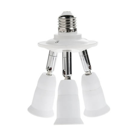 - LeadingStar 3 in 1 E27 Socket Splitter Lamp Base Adjustable Base Light Lamp Bulb Adapter Holder Socket