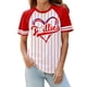thumbnail image 2 of Camiseta Talovee Día de Juego de Béisbol para Mujer Roja Talla XXL, 2 of 3