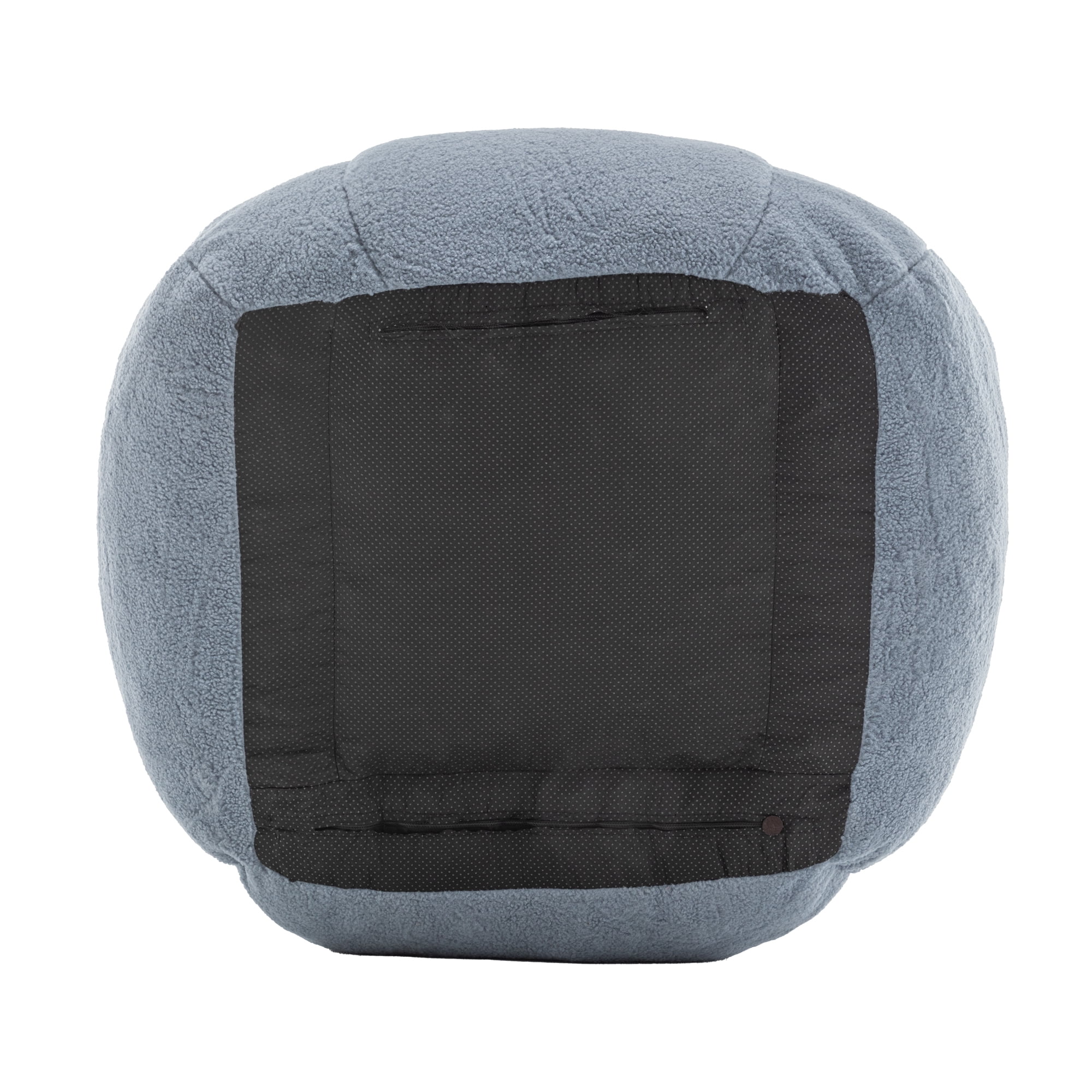 Bean Bag Chair, Bean Bag Sofa with Tufted Soft Stuffed Filling, Fluffy and Lazy Sofa, Comfy Cozy Bean Bag Chairs with Memory Foam for Dorm, Apartment, Living Room,Light Blue