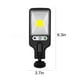 thumbnail image 3 of Farola solar IP65, con sensor de movimiento, reflector LED de seguridad para estacionamiento, control remoto con 30 bombillas COB, luces exteriores., 3 of 6