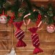 thumbnail image 4 of Adorno Navideño Con Lazo Rojo Vino. Colgante De Reno De Terciopelo Para Árbol De Navidad. Decoración Para Salón Y Escalera. Adorno Colgante. Coronas Y Lazos Para La Decoración Navideña Del Hogar., 4 of 4