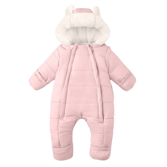 Traje de invierno para niños, mono con capucha, mono de oso, chaqueta cálida para niños, abrigo para niños