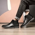 thumbnail image 4 of DIKIRAUO Men's Suede Leather Chelsea Ankle Boots, 4 of 34