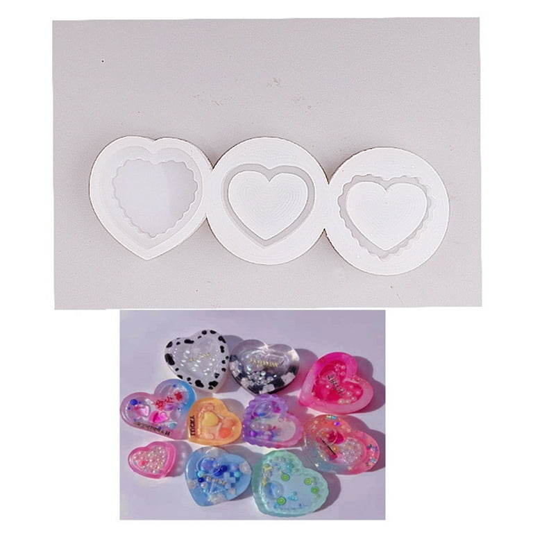 Heart Epoxy Resin Silicone Mould - Create Baby Shower Gifts