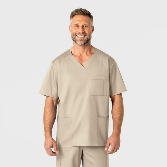 WonderWORK Men's V-Neck Scrub Top