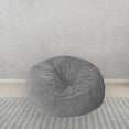 thumbnail image 3 of Puf de puf reclinable perfecl Funda de cama Gris claro, 3 of 8