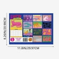 Black AND Friday clearance 2024!Calendar,2025 Calendar 2025 Colorful Calendar 8.26 * 11.8in