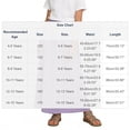 thumbnail image 3 of NAISIBABY Maxi Skirt for Girls, Elastic Waist Summer Casual Over the Knee Kids Flowy Tiered Long Skirt Purple 8T, 3 of 6