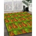 thumbnail image 3 of Ahgly Company Machine Washable Indoor Square Transitional Pistachio Green Area Rugs, 3' Square, 3 of 7