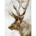 thumbnail image 2 of Roko, Ken 12x14 Gold Ornate Wood Framed with Double Matting Museum Art Print Titled - Stoic Elk, 2 of 4