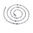 thumbnail image 1 of Stainless Steel Men Women Jewelry Snake Round Beads Chain Necklace, 1 of 6