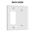 Vegetable 2 Gang Wall Plate 1 Blank 1 Rocker Switch Plate Decorative