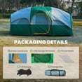 thumbnail image 4 of Camping Tent 8 Person, Waterproof Windproof Dome Tent with Rainfly and Multi-Directional Ventilation, Quick Setup for Family Outdoor, Backpacking, Hiking, 4 of 7