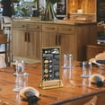 thumbnail image 5 of Ameitech 6 Pack 5 x 7 Clear Acrylic Wedding Table Number Holder Stands with Gold Borders, Double Sided Gold Picture Frames Sign Holder, 5 of 11