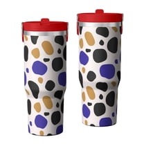 Camouflage 30oz Handheld Travel Tumbler with Handle – Double Wall Stainless Steel Insulated Cup, Flip Straw Lid, Leak-Proof & BPA-Free for Hot and Cold Drinks – Durable Coffee & Juice Mug Black