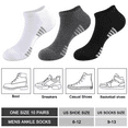 thumbnail image 7 of LOOIKOOS 10 Pairs Mens Cushioned Ankle Socks, Breathable Casual Socks with Arch Surpport Running Sock for Men, 7 of 7