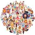thumbnail image 2 of 35pcs-50pcs Cute Stickers Animal Circus Sticker Pack Clown Cartoon Decals for Suitcase Fridge Phone, 2 of 9