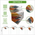 thumbnail image 5 of Orange Blue Trees Fall Table Runner Linen Burlap Table Runner 72 Inches Long Maple Leaf Botanical Thanksgiving Dresser Scarves for Kitchen Island Coffee Dining Room Party Holiday Decoration 14"x72", 5 of 8