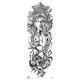 thumbnail image 3 of 8 Feuilles Grand Bras Complet Dragon Fleur Manches Animales Tatouages ​​Temporaires Pour Hommes Et Femmes, Styles Alatoires Adolescents Avant-bras P, 3 of 5