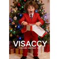 thumbnail image 4 of Traje formal para niño Visaccy rojo talla 8, esmoquin, 4 of 6