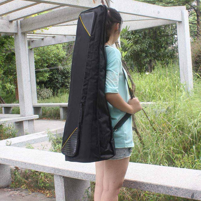 Bolsa de instrumentos musicales Bolsillo para accesorios Bolsa de asas de trombón engrosada de tela Oxford