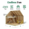 thumbnail image 4 of Little Cottage Co. 11x8 Pennfield Cottage Playhouse with Floor and Loft, Outdoor Wood Do-It-Yourself Kit, 4 of 14
